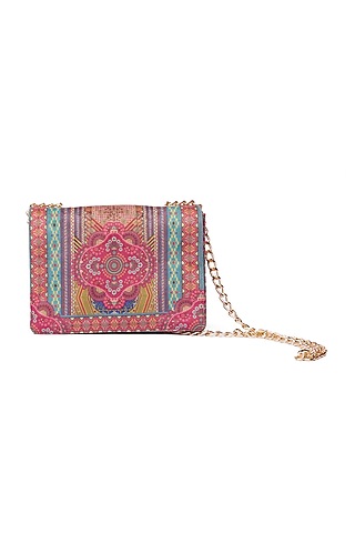 Multi-Colored Embroidered Handbag by Siddhartha Bansal X Avocado