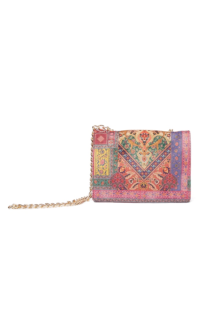 Multi-Colored Rug Printed Handbag by Siddhartha Bansal X Avocado at Pernia's Pop Up Shop