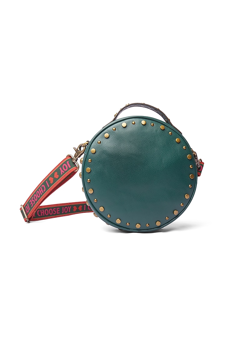 Forest Green Faux Leather Handbag by Siddhartha Bansal X Avocado at Pernia's Pop Up Shop