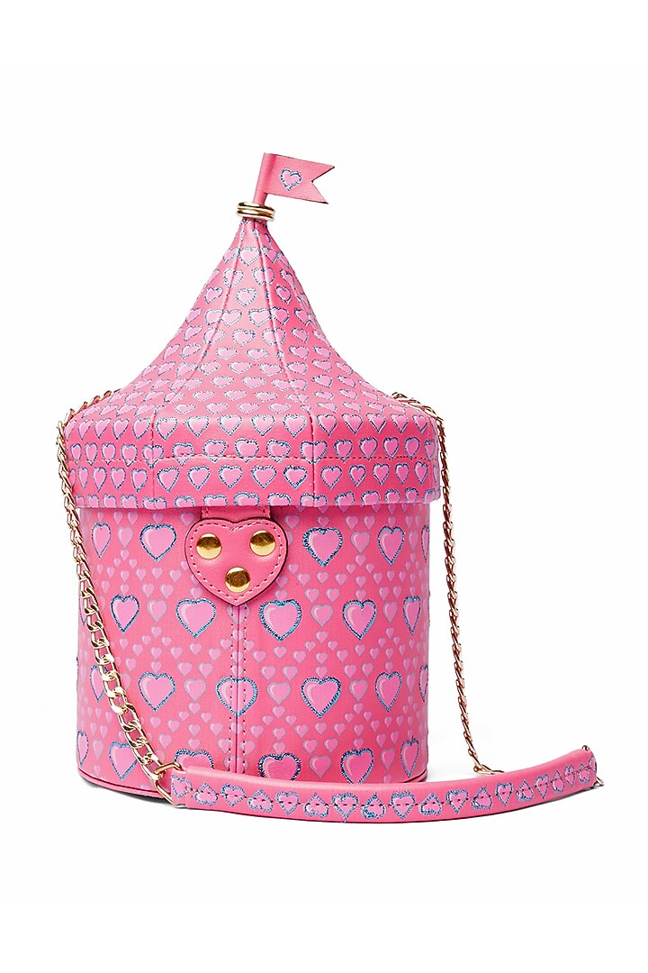 Fuchsia Embroidered Circuit Tent Handbag by Siddhartha Bansal X Avocado at Pernia's Pop Up Shop