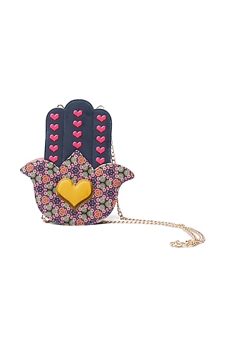 Multi-Colored Hamsa Handbag by Siddhartha Bansal X Avocado