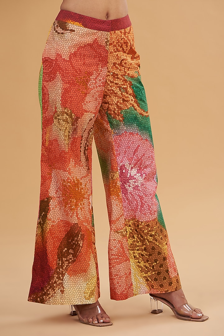 Multi-Colored Crepe Printed Co-Ord Set by SIDDHARTHA BANSAL at Pernia's Pop Up Shop
