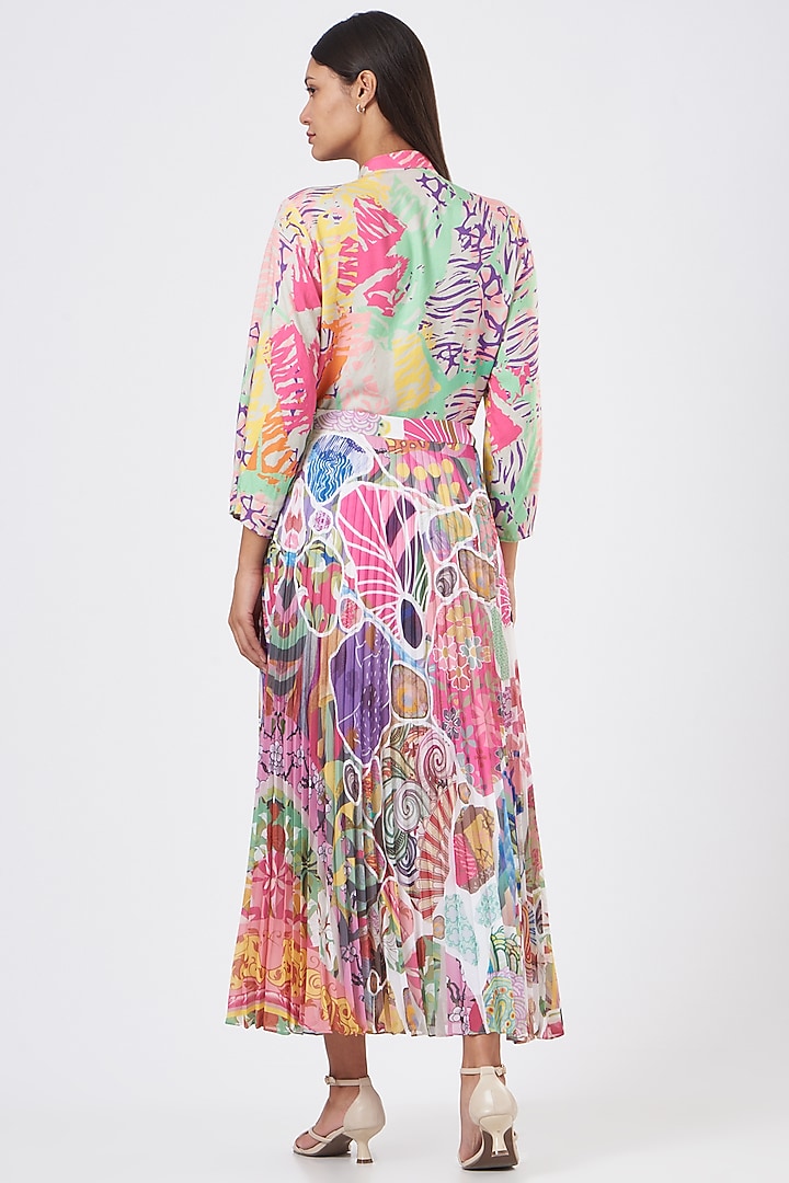 Grey Neon Printed Top by SIDDHARTHA BANSAL at Pernia's Pop Up Shop