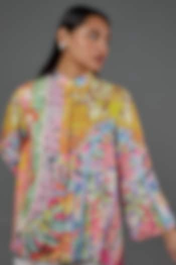 Multi-Colored Digital Printed Shirt by SIDDHARTHA BANSAL at Pernia's Pop Up Shop