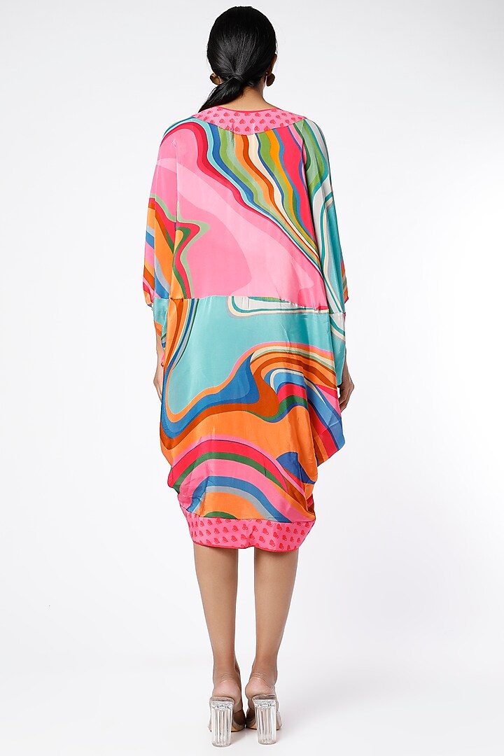 Multi-Colored Digital Printed Shrug by SIDDHARTHA BANSAL at Pernia's Pop Up Shop
