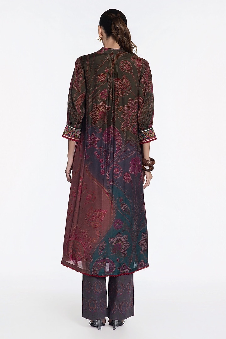 Grey Muslin Zari Embroidered Kurta Set by SIDDHARTHA BANSAL at Pernia's Pop Up Shop