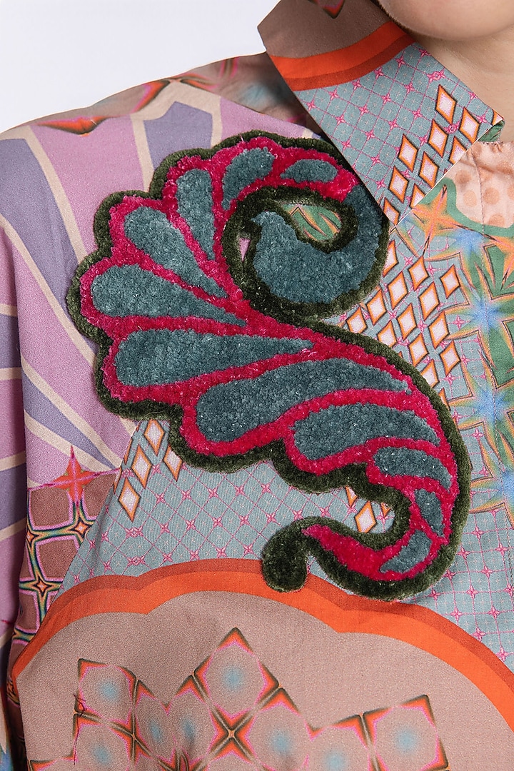 Multi-Colored Cotton Printed Shirt by SIDDHARTHA BANSAL at Pernia's Pop Up Shop