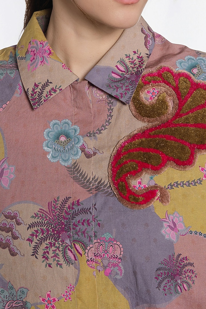 Multi-Colored Cotton Printed Shirt by SIDDHARTHA BANSAL at Pernia's Pop Up Shop