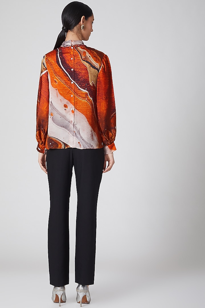 Multi Colored Printed Top by SIDDHARTHA BANSAL at Pernia's Pop Up Shop