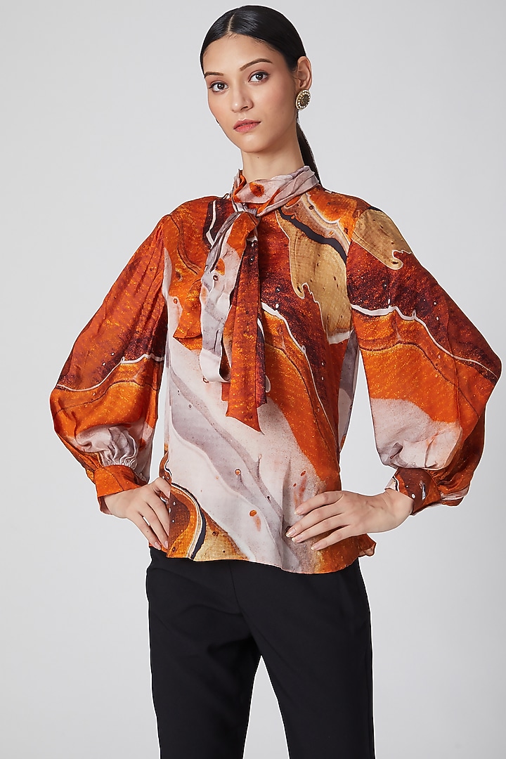 Multi Colored Printed Top by SIDDHARTHA BANSAL at Pernia's Pop Up Shop