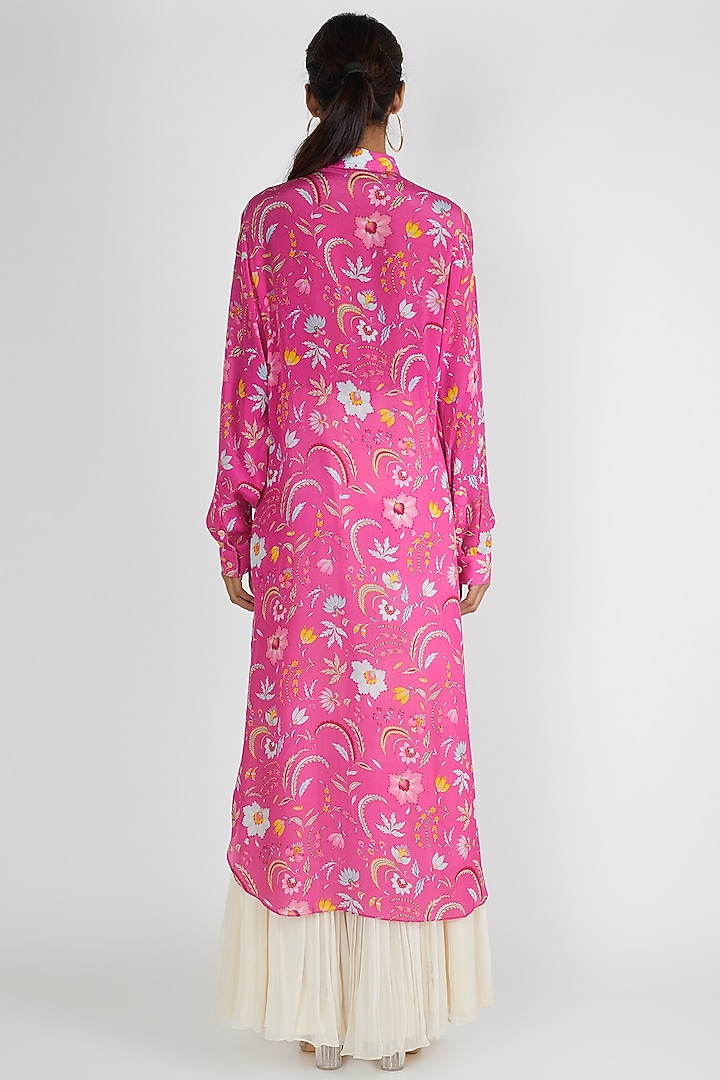 Blush Pink Shirt Dress by Siddhartha Bansal at Pernia's Pop Up Shop