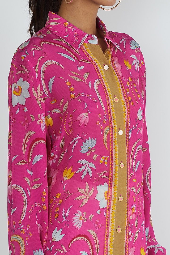 Blush Pink Shirt Dress by Siddhartha Bansal at Pernia's Pop Up Shop