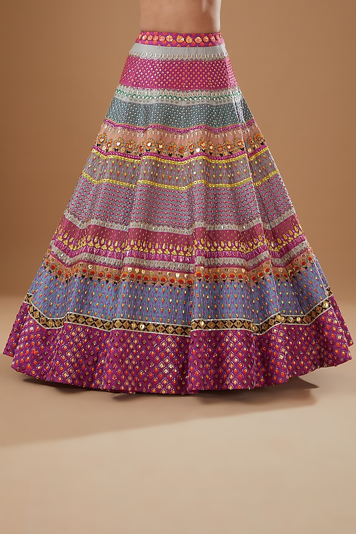 Red Embroidered Wedding Lehenga Set by SIDDHARTHA BANSAL at Pernia's Pop Up Shop