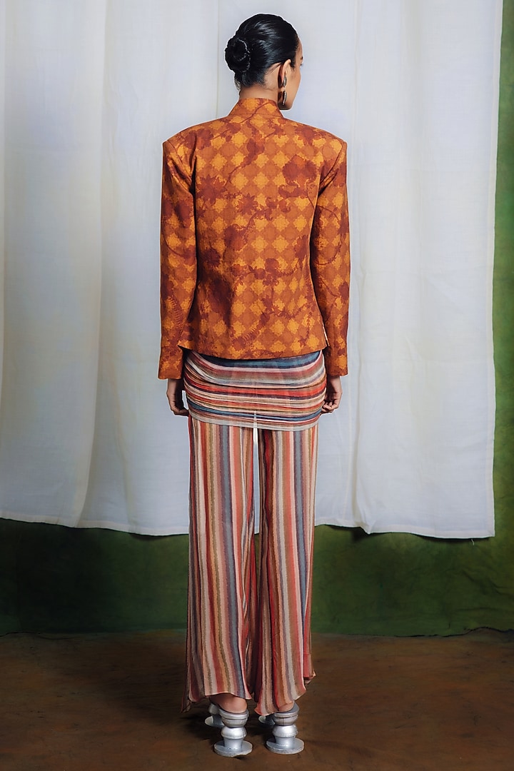 Brown Linen Bandhgala Jacket by SIDDHARTHA BANSAL at Pernia's Pop Up Shop