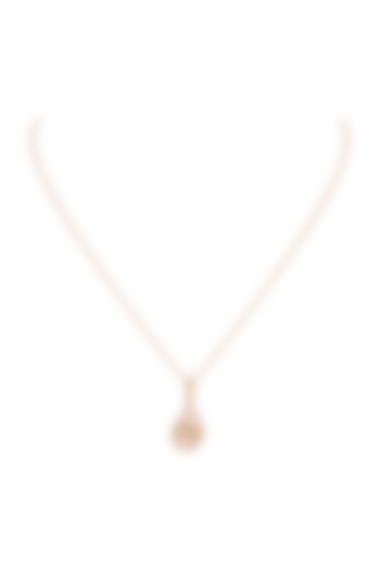 Gold Finish Moissanite Polki Pendant Necklace In Sterling Silver by Sica Jewellery at Pernia's Pop Up Shop