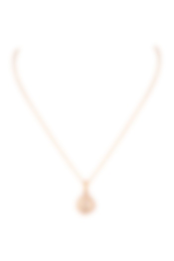 Gold Finish Moissanite Polki Pendant Necklace In Sterling Silver by Sica Jewellery at Pernia's Pop Up Shop
