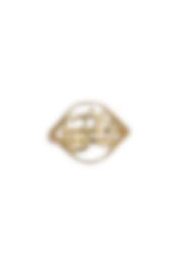 Gold Rhodium Plated Ring In Sterling Silver by Sica Jewellery at Pernia's Pop Up Shop