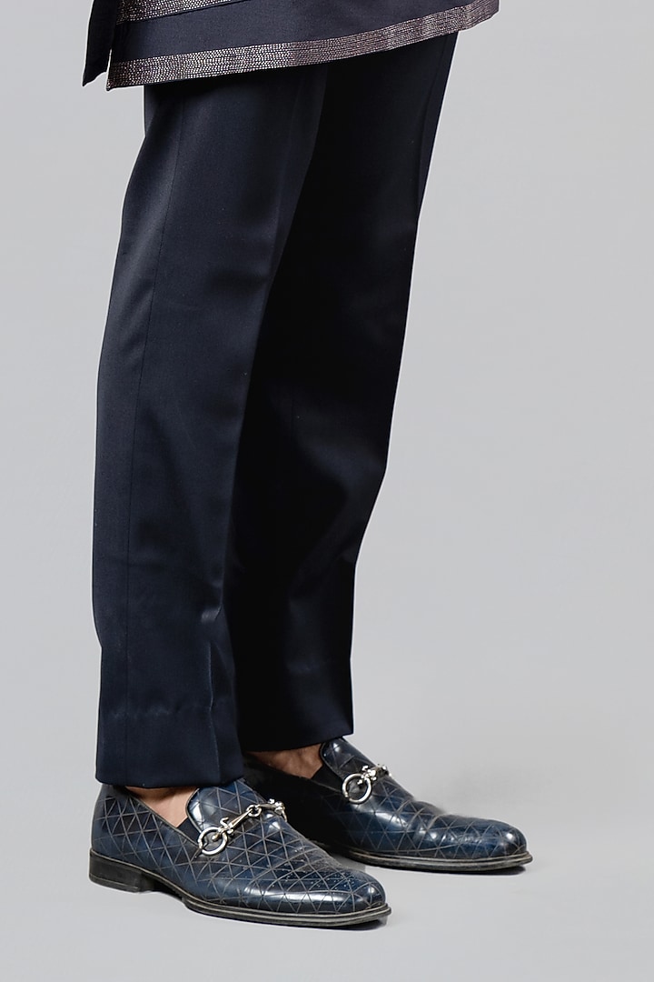 Wine Silk Embroidered Jodhpuri Set by Siddhesh Chauhan at Pernia's Pop Up Shop