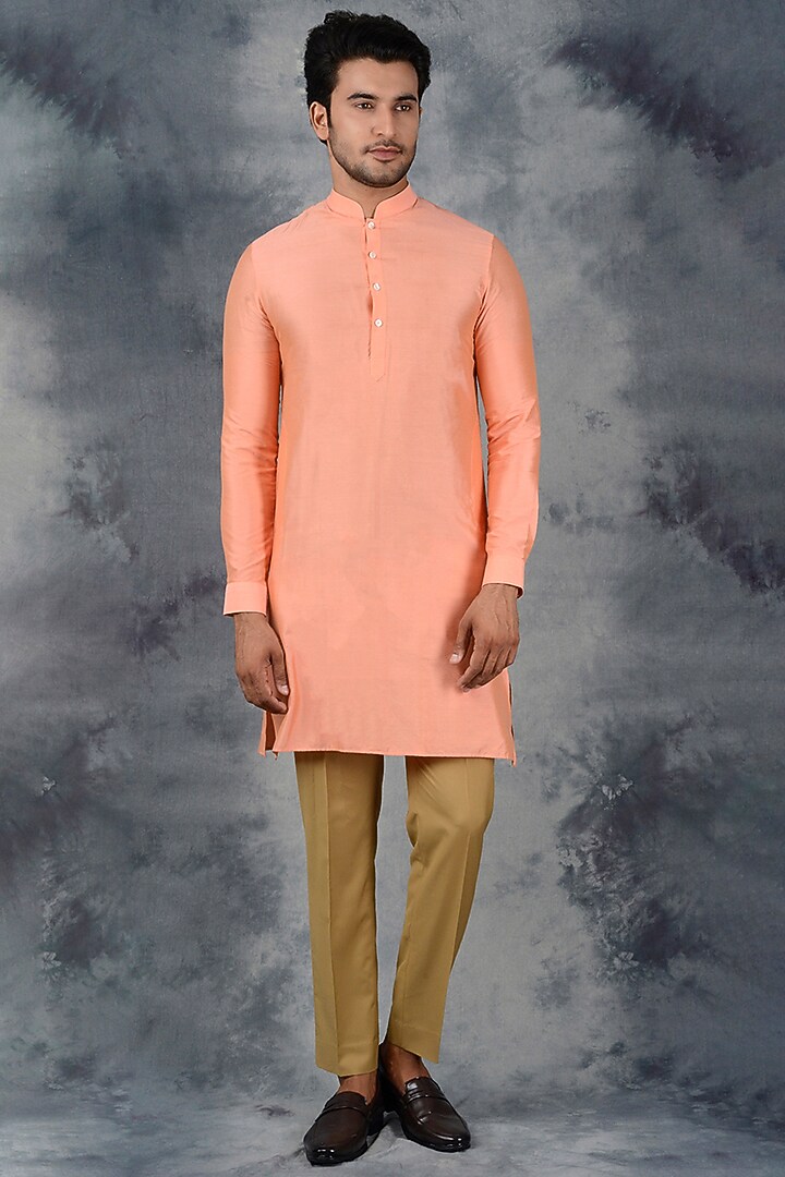 Maroon Silk Hand Painted Indo Western Set by Siddhesh Chauhan at Pernia's Pop Up Shop