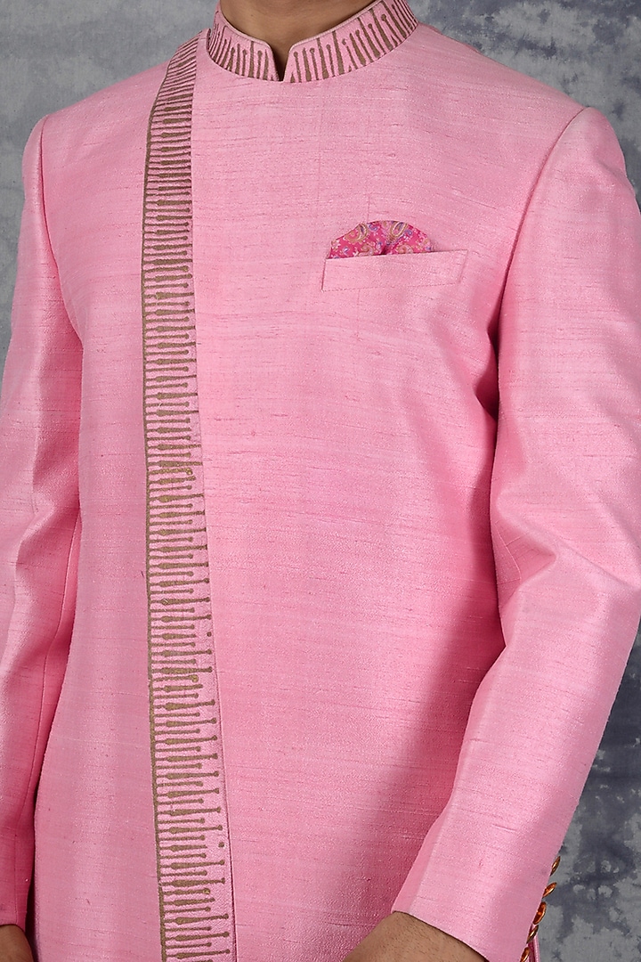 Pink Printed Indo Western Set by Siddhesh Chauhan at Pernia's Pop Up Shop