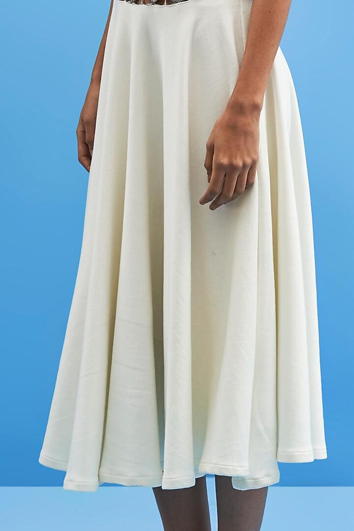 Black & White Ombre Hand Embroidered Vacation Dress by SIDDHANT AGRAWAL at Pernia's Pop Up Shop
