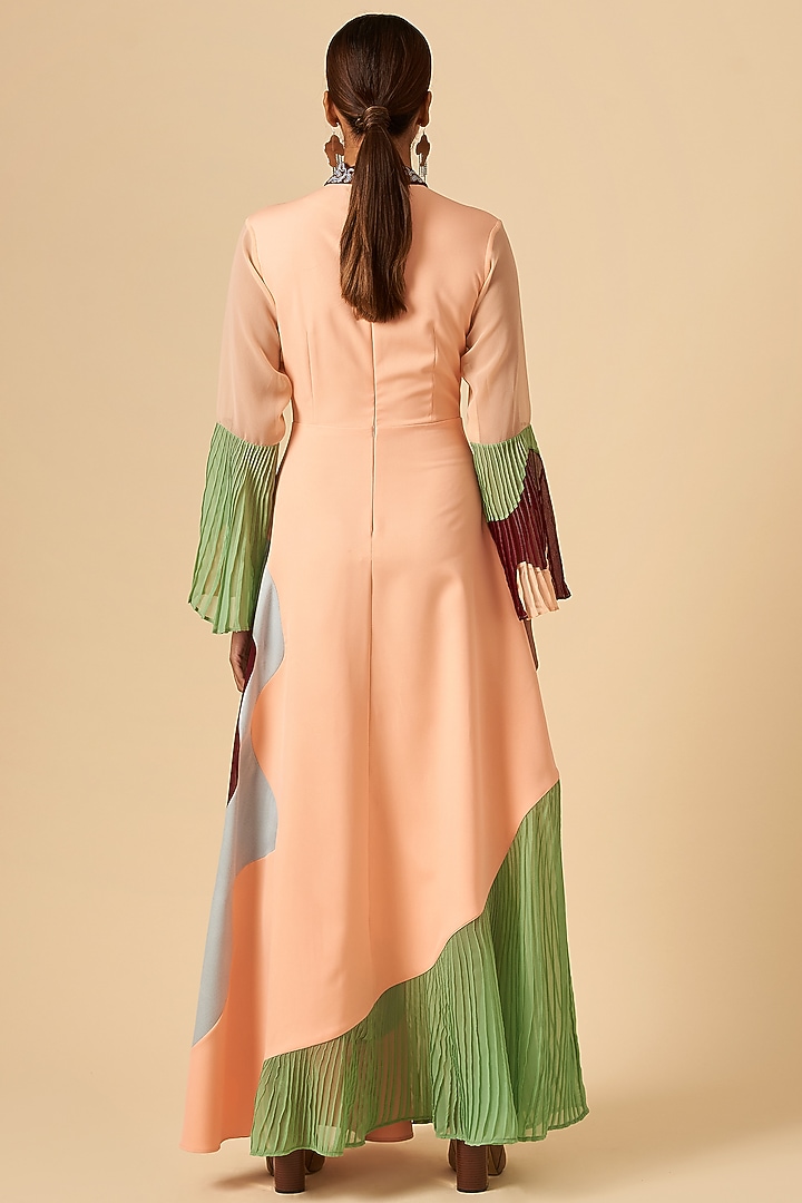 Baby Pink Embroidered Vacation Dress by SIDDHANT AGRAWAL at Pernia's Pop Up Shop