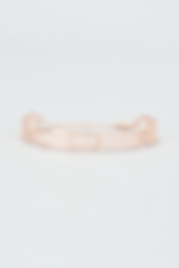 Rose Gold Finish Bracelet In Sterling Silver by Silberry