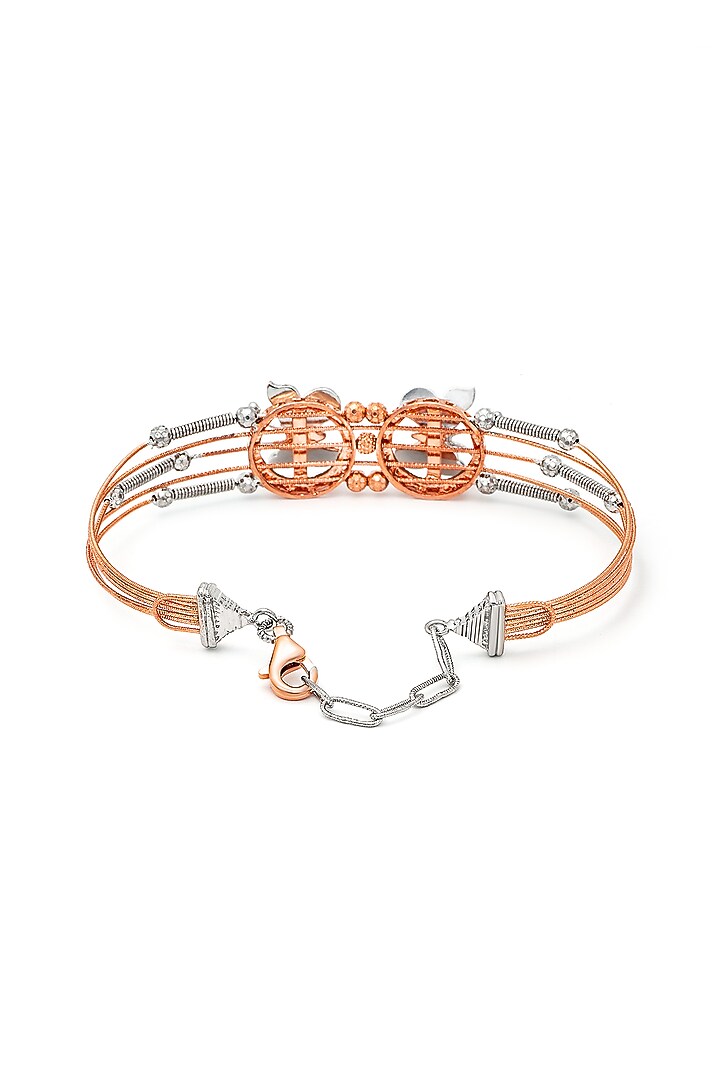 Rose Gold Finish Butterfly Bracelet In Sterling Silver by Silberry at Pernia's Pop Up Shop