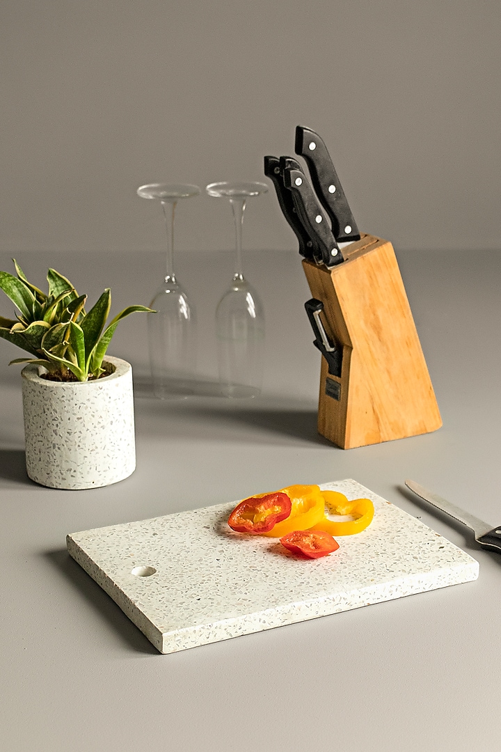 Black & White Terrazzo Board by Silken at Pernia's Pop Up Shop