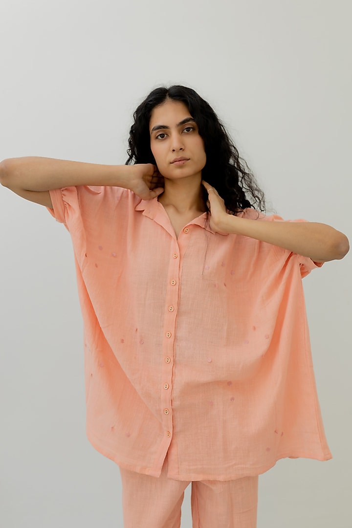 Pink Matka Cotton Top by Silai Studio