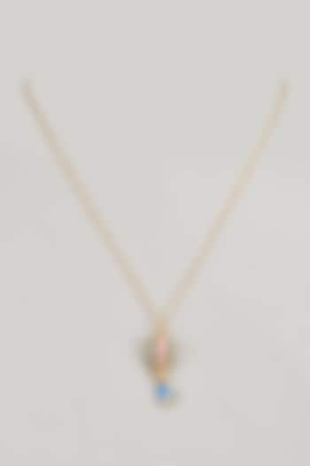 Gold Finish Parachute Pendant Necklace In Sterling Silver by Silverika at Pernia's Pop Up Shop