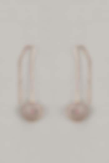 Two-Tone Finish Zircon Sui-Dhaga Dangler Earrings In Sterling Silver by Silverika at Pernia's Pop Up Shop