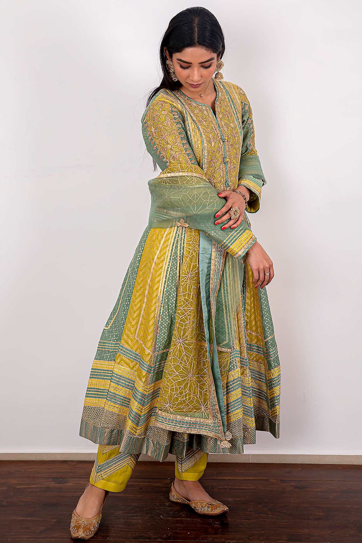 Banarasi sales anarkali kurtis