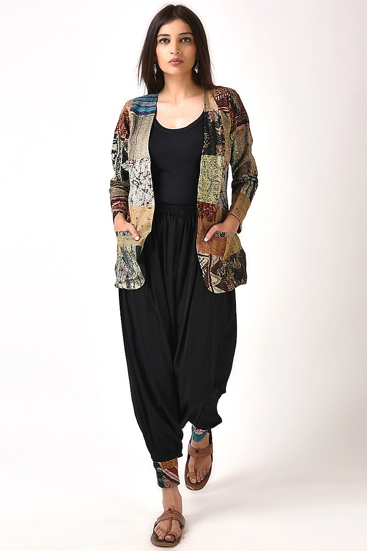 Multi-Colored Embroidered Coat by Simply Kitsch