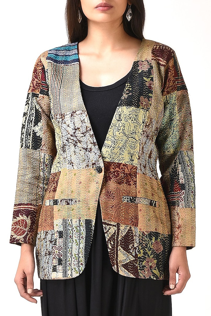 Multi-Colored Embroidered Jacket Set by Simply Kitsch at Pernia's Pop Up Shop