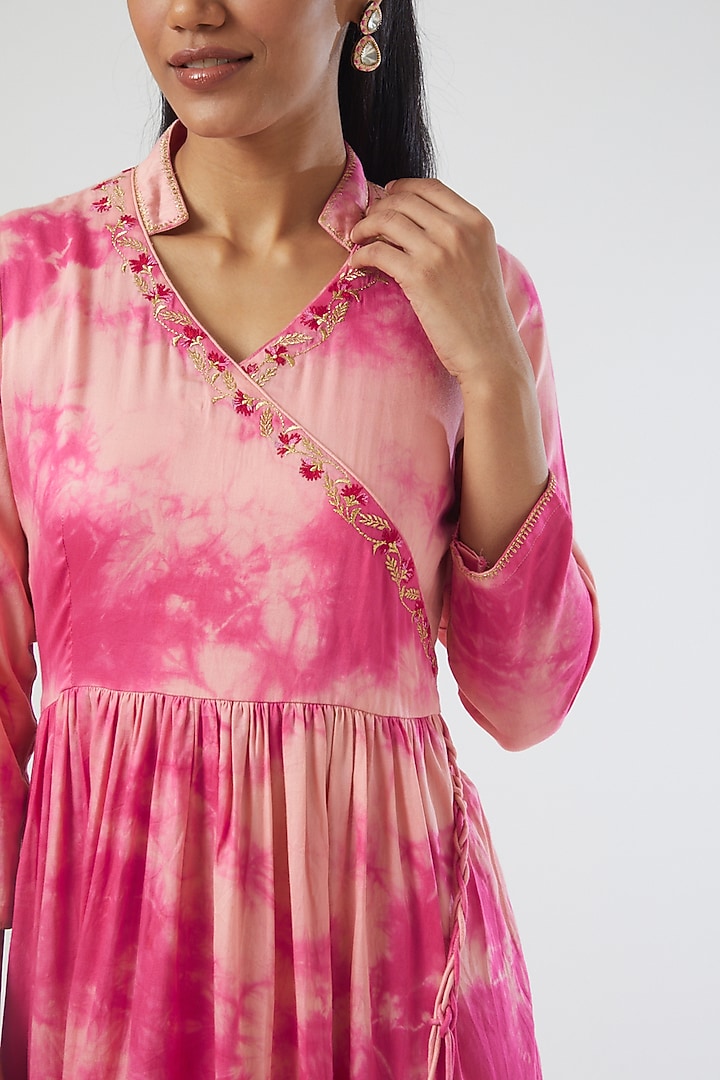 Blush Pink Hand Tie-Dyed Summer Dress by Simply Kitsch at Pernia's Pop Up Shop