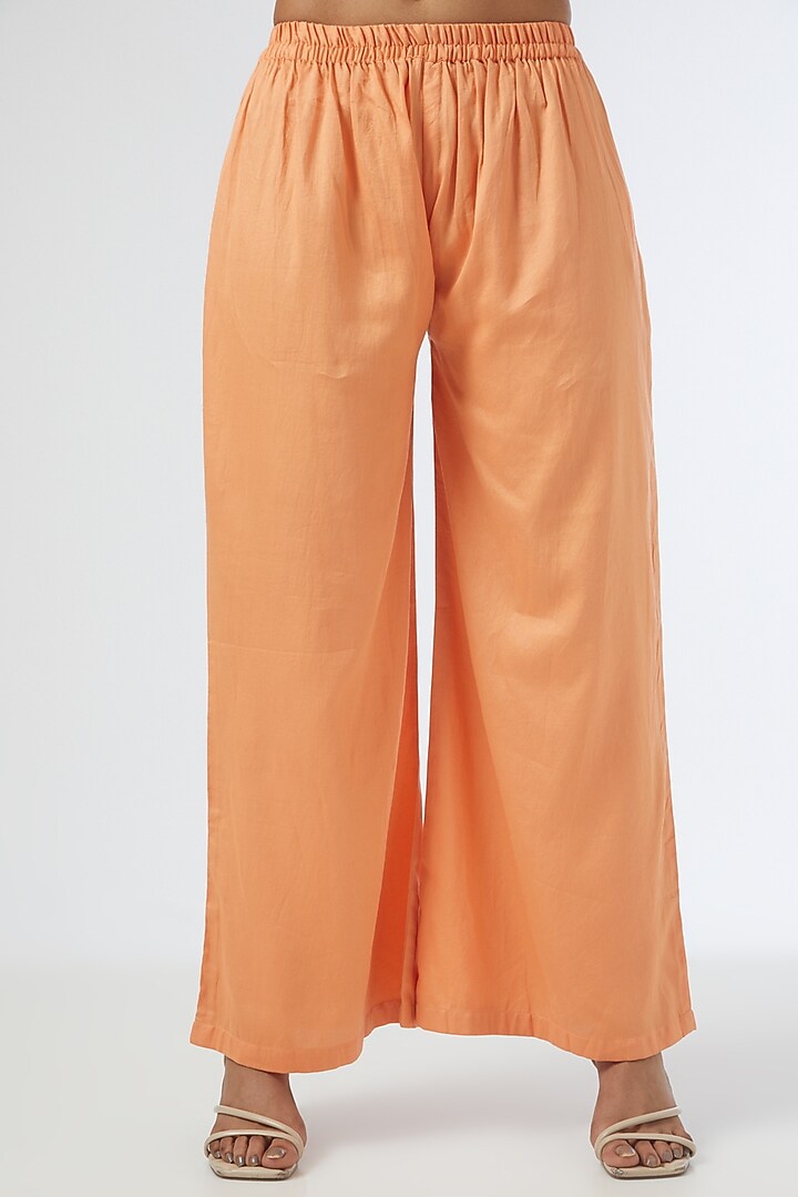 Peach Tie-Dyed Kurta Set by Simply Kitsch at Pernia's Pop Up Shop