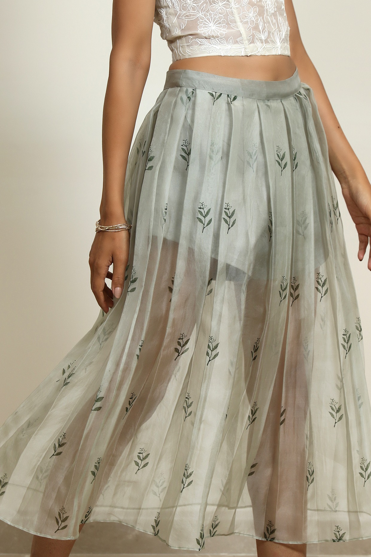 スカート Aopt ORGANZA FRILL LAYERED SKIRT - CREAM fsktqun Women Long Maxi Ruffle Organza Skirt with Short