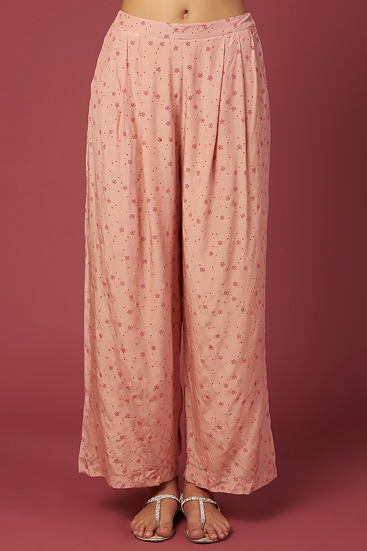 Peach Printed Tunic Set by Shiori at Pernia's Pop Up Shop