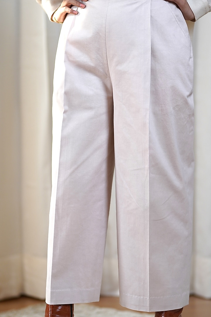 Ivory Pleated Pant by Shiori at Pernia's Pop Up Shop