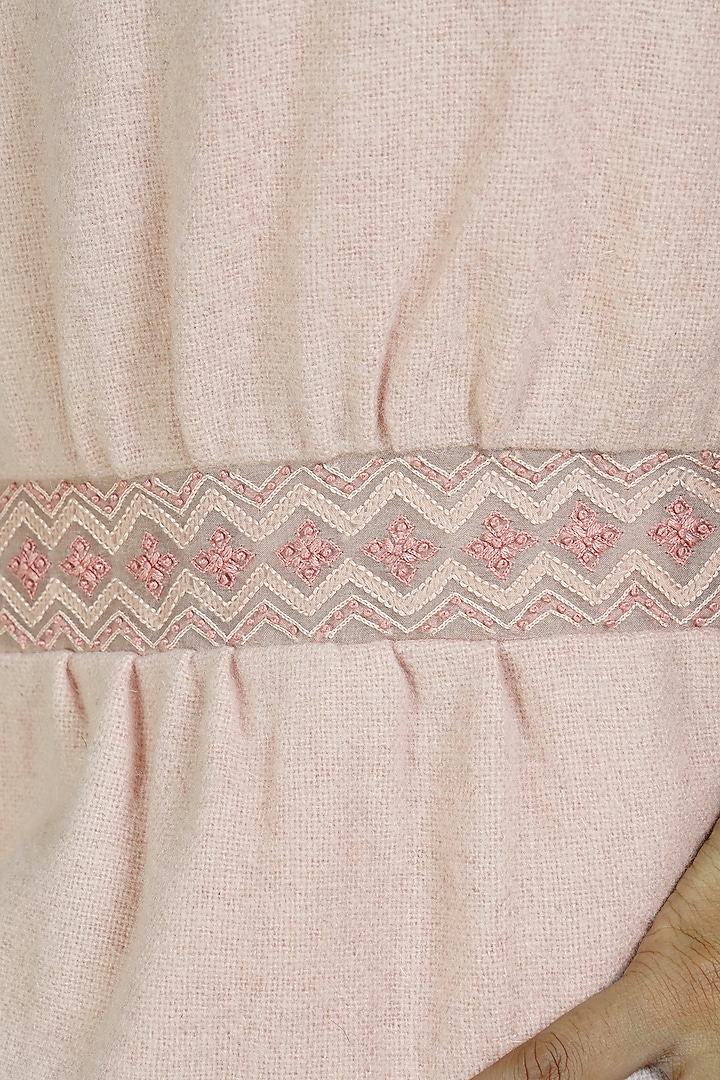 Pink Embroidered Jacket Dress by Shiori at Pernia's Pop Up Shop