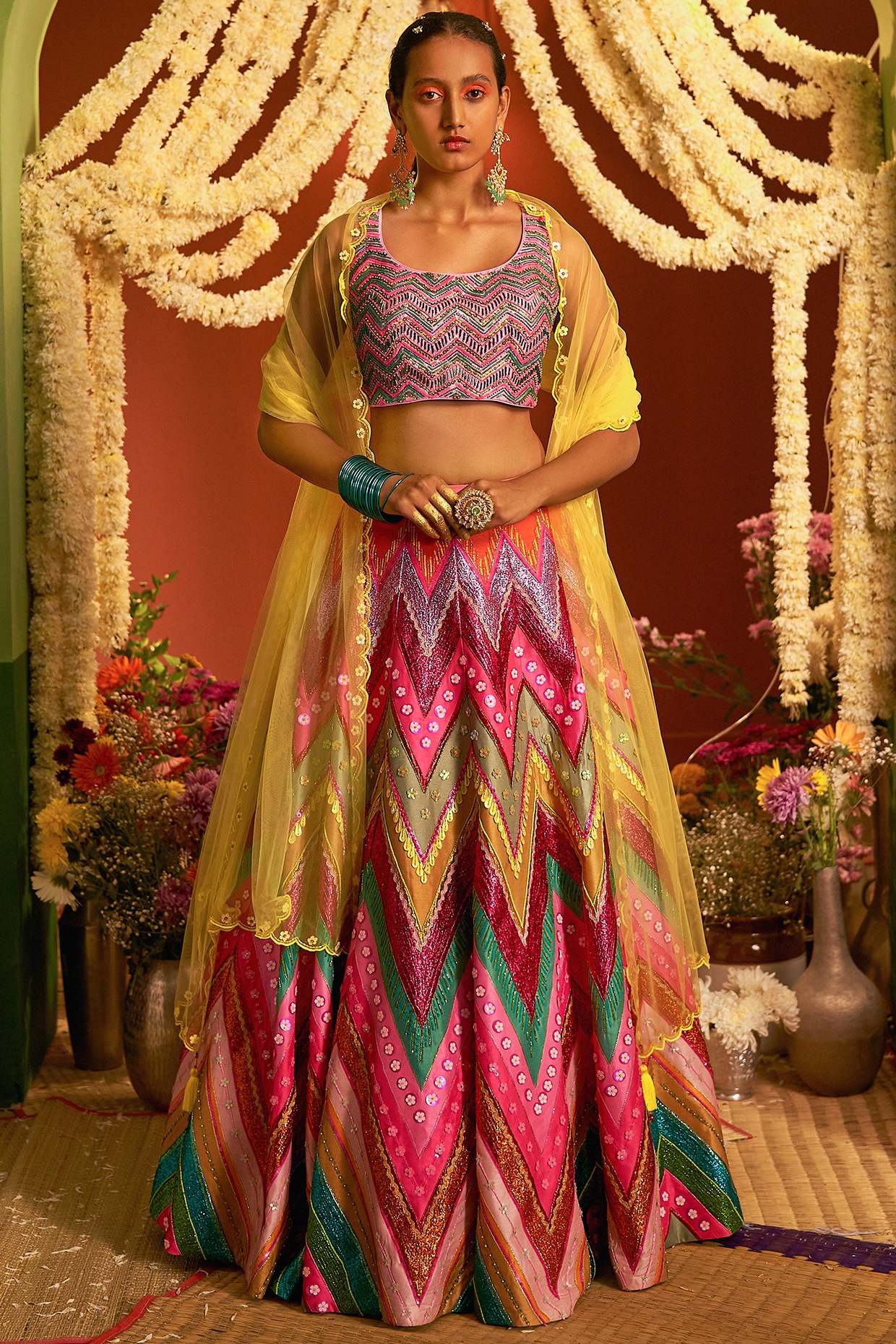 Multi Shaded Lehenga Designs Brides Need To Wear On Formal Events | Indian  bridal dress, Indian bridal wear, Pakistani dresses