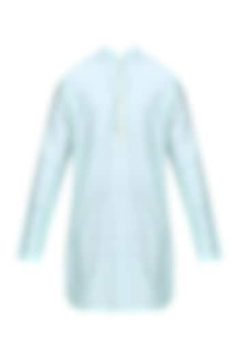 Light aqua chanderi silk kurta silk available only at Pernia's Pop Up Shop.