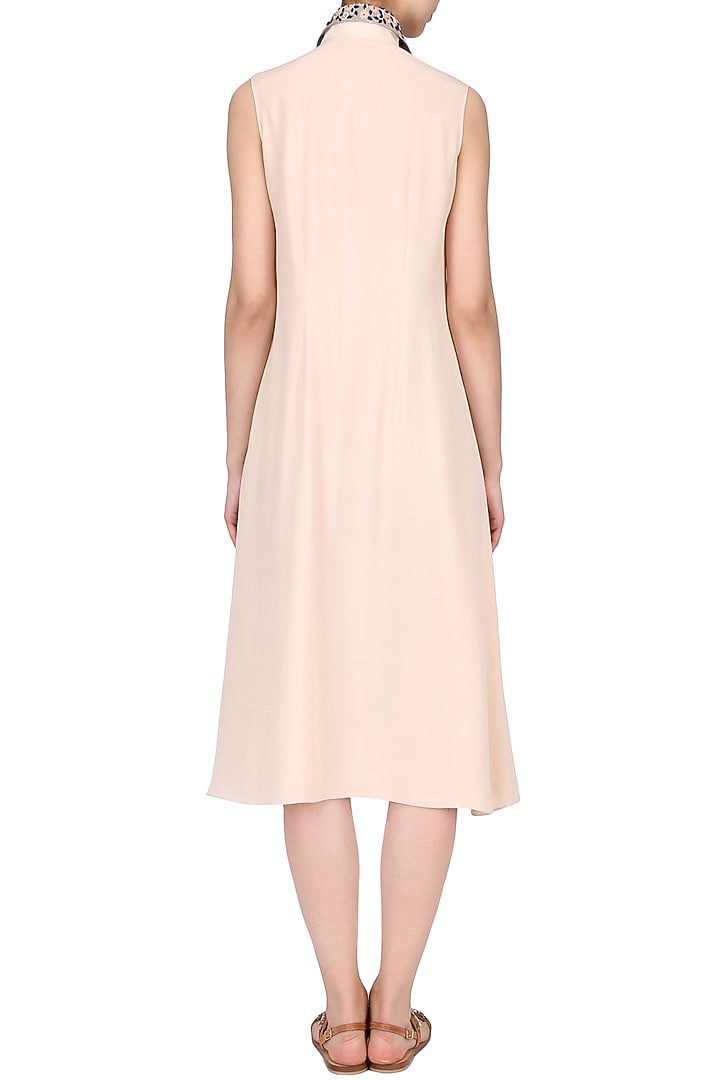 Blush pink mid-length shirt dress available only at Pernia's Pop Up Shop.