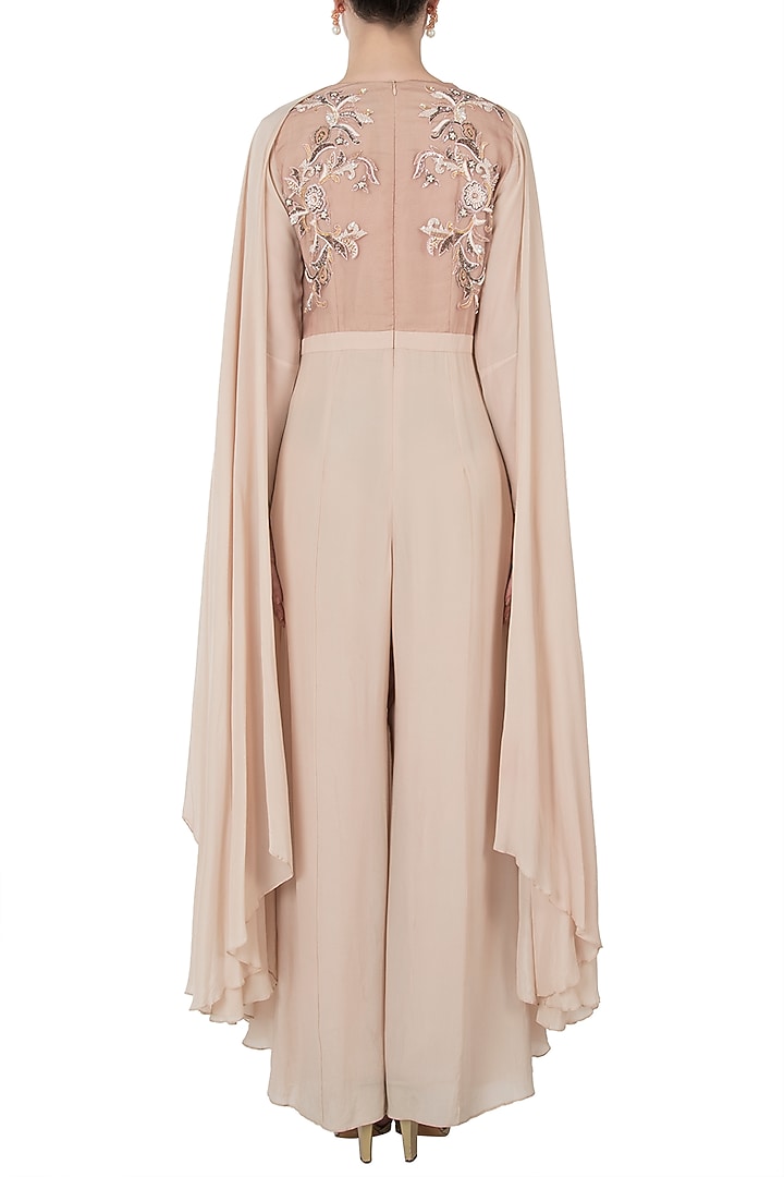 Mud rose embroidered jumpsuit by Shreya Jalan Mehta at Pernia's Pop Up Shop