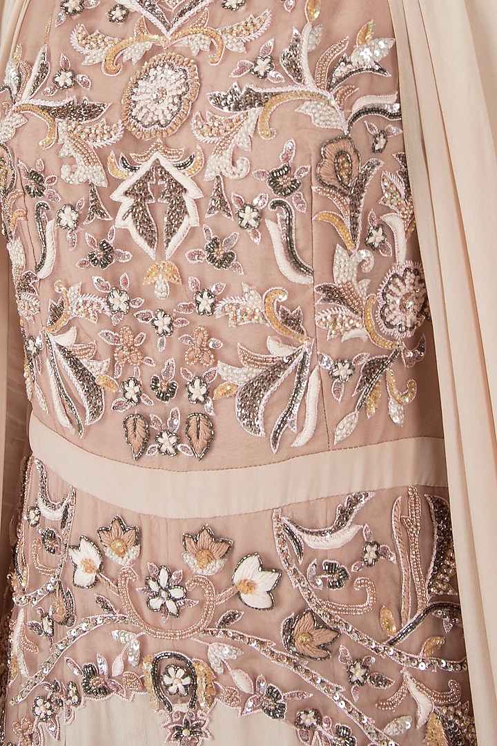 Mud rose embroidered jumpsuit by Shreya Jalan Mehta at Pernia's Pop Up Shop