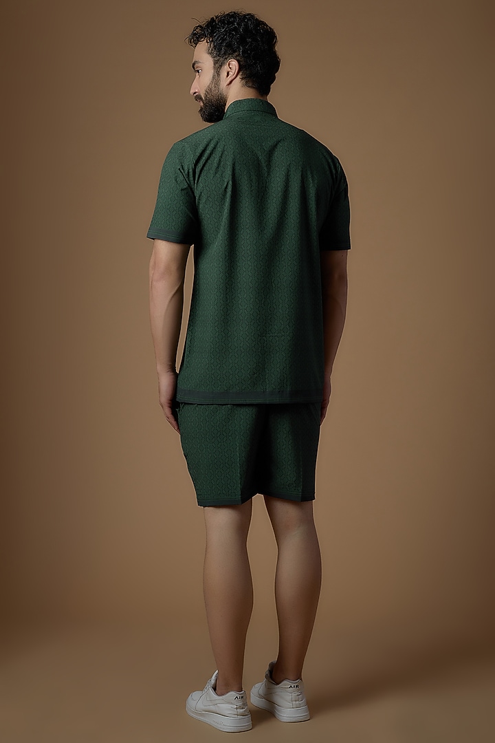 Green Soft Butter Crepe Printed Co-Ord Set by SIDHARTH K KAKKAR at Pernia's Pop Up Shop