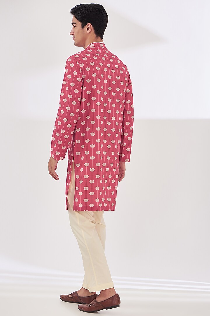 Beige Crepe Digital Animal Printed Nehru Jacket Set by SIDHARTH K KAKKAR at Pernia's Pop Up Shop