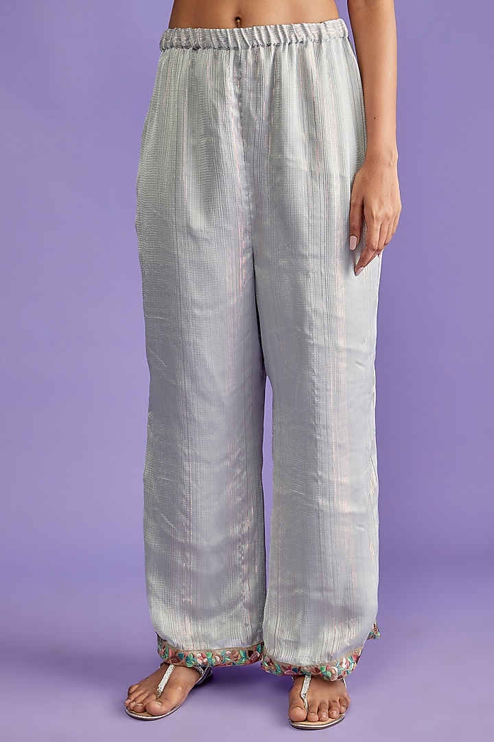 Grey Silk Co-Ord Set by Sk'n at Pernia's Pop Up Shop