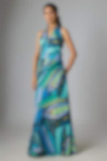 Multi-Colored Habutai & Cotton Silk Vacation Dress by Saaksha & Kinni at Pernia's Pop Up Shop